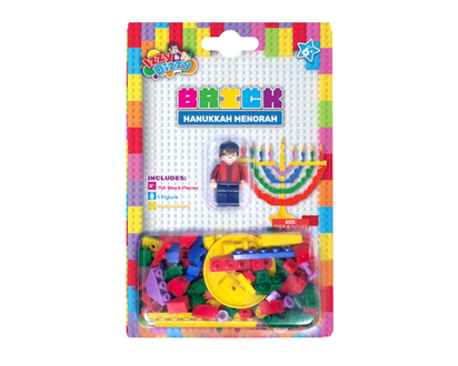 Brick Chanukah Menorah Set - 1.0 EA