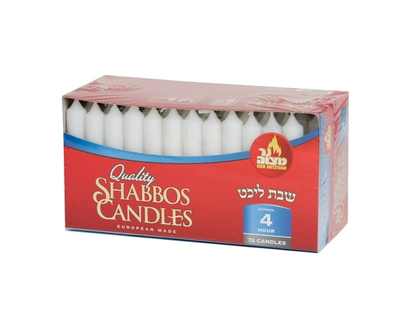 Altra Food 4-Hours Shabbos Candle, 72 Candles - 1.0 EA
