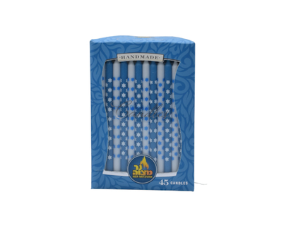 Chanukah Candles (Blue & White Star Of David) - 1.0 EA