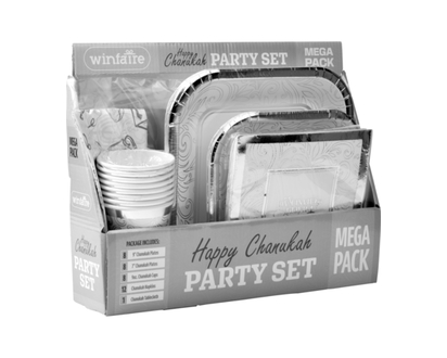 Chanukah Party Set (Silver) - 1.0 EA