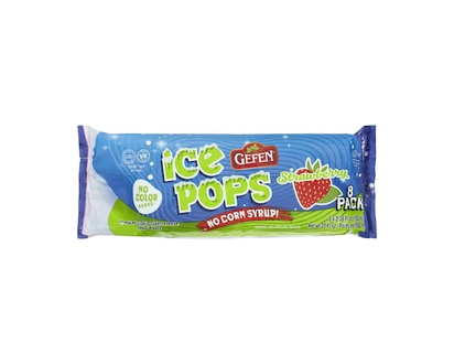 Gefen Ice Pops Strawberry - 792.0 G