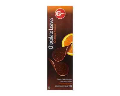 Gross & Co. Fines feuilles de chocolat Chocolat Leaves à l’arôme d’orange - 125.0 G
