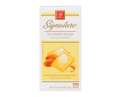 Gross & Co. Signature cholat blanc avec amandes - 100.0 G