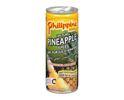 Philippine Brand 100% Pineapple Juice - 250.0 ML