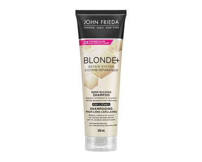 John Frieda Blonde+ Repair System, Bond Building Shampoo, for Damaged Blonde Hair — STEP 2 - 250.0 ML