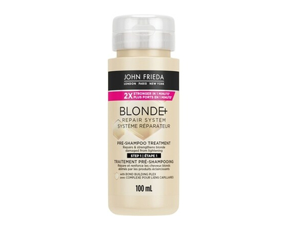 John Frieda Blonde+ Repair System, Pre-Shampoo Treatment, for Damaged, Blonde Hair — STEP 1 - 100.0 ML