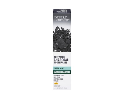 Desert Essence Activated Charcoal Toothpaste Fresh Mint - 184.84 ML
