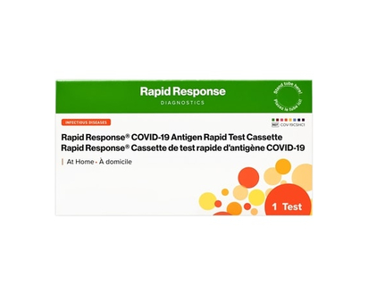 Rapid Response COVID-19 Rapid Antigen Test Cassette - At Home - 1 EA