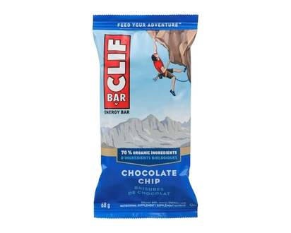 CLIF BAR - Energy Bars - Chocolate Chip - (68 Gram Protein Bars, 12 Count) - 12 PK