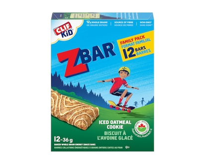 CLIF Zbar Iced Oatmeal Cookie Baked Whole Grain Energy Snack Bars, 12-Pack - 432.0 G