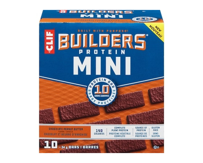 CLIF BUILDERS Mini Protein Bars, Chocolate Peanut Butter Flavour - 340.0 G