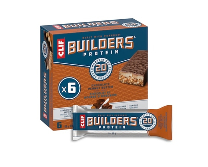 CLIF BUILDERS Protein Bars, Chocolate Peanut Butter Flavour,20g of Protein - 410.0 G