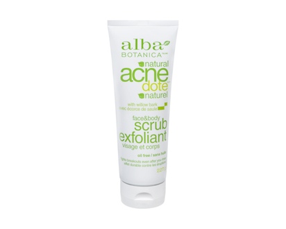 Alba Botanica Face & Body Scrub with willow bark extract - 227.0 G