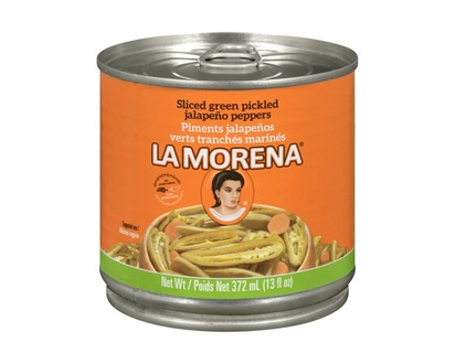 La Morena Sliced Green Pickled Jalapeño Peppers - 372.0 G