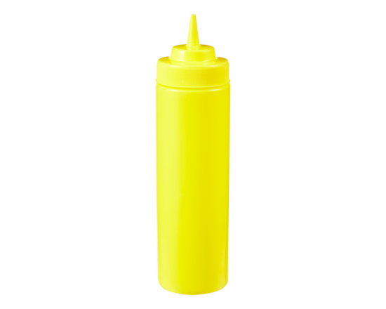 Grande bouteille à bouchon conique jaune Tablecraft 24 oz - 1.0 EA