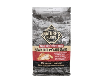 Nature's Recipe Natural Dog Food Small Breed Chicken, Sweet Potato & Pumpkin Recipe - 1.8 KG