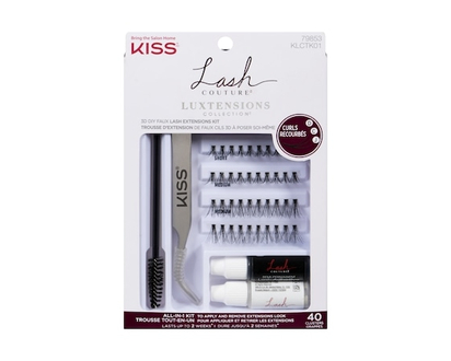 Kiss Lash couture luxtensions collection trousse d'extension de faux cils 3d à poser soi-même - 1.0 EA