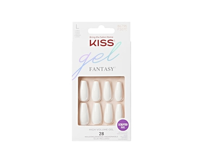 Kiss Gel Fantasy - True Color - Fake Nails, 28 Count, Long - 1 EA