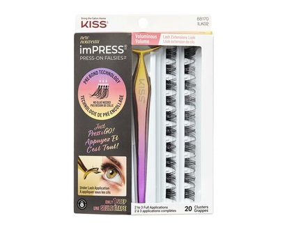 Kiss Impress Press-On Falsies Eyelashes, Voluminous - 1 EA
