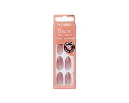 Kiss Impress Color Bbb Press-On Nails, Serenity, Pink, Medium Length, Almond Shape Serenity - 1.0 EA