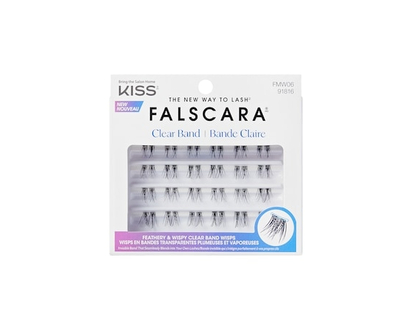 Kiss Falscara Feathery & Wispy Clear Band Wisps - 1.0 EA