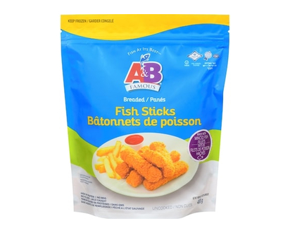A&B Famous Breaded Fish Sticks - 397.0 G