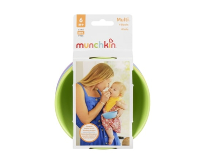 Munchkin Multi 6m+ 4 Bowls - 1.0 EA