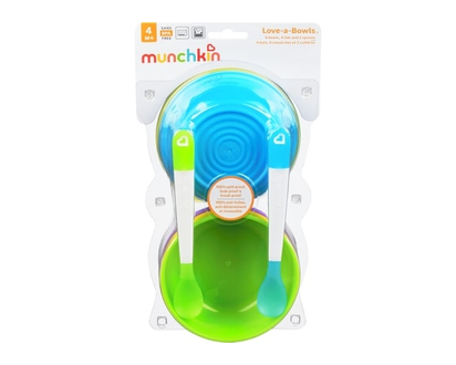 Munchkin Bols Love-a-Bowls paquet de 4 - 4.0 G
