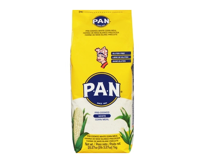 Pan Pre-Cooked White Corn Meal - 1.0 KG