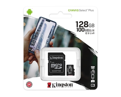 Kingston 128GB Micro SD Canvas Select Plus - 1 EA
