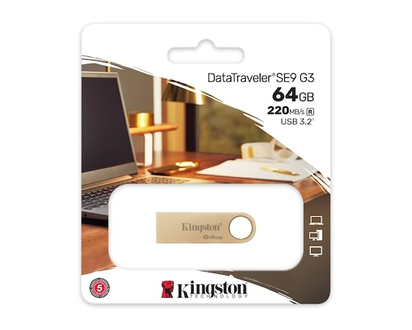 Kingston DataTraveler SE9 G3 64GB USB 3.2 - 1 EA