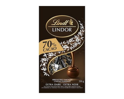 Lindt LINDOR 70% Cacao Dark Chocolate Truffles, Bag - 150.0 G