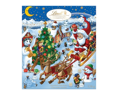 Lindt Kids Christmas Assorted Milk Chocolate Advent Calendar - 128.0 G