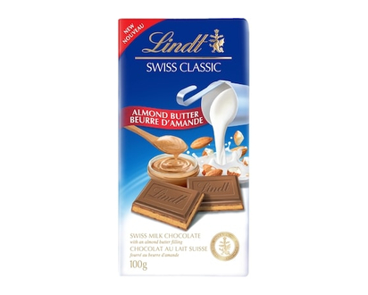 Lindt Tablette de chocolat au lait et au beurre d’amandes SWISS CLASSIC - 100.0 G