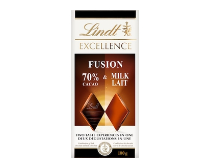 Lindt EXCELLENCE Fusion 70% Dark & Milk Chocolate Bar - 100.0 G
