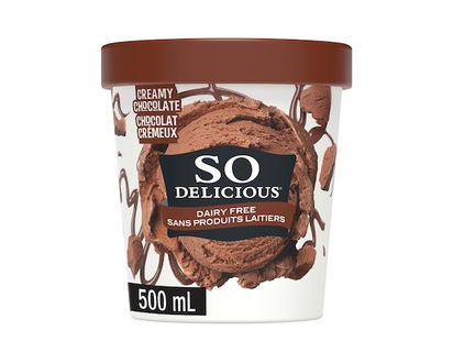 So Delicious Dairy Free Cashew-Based Frozen Dessert, Creamy Chocolate - 479.0 ML