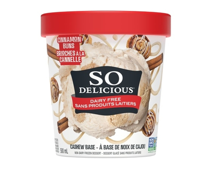 So Delicious Dairy Free Cashew-Based Frozen Dessert,Cinnamon Cookie Dough - 500.0 ML