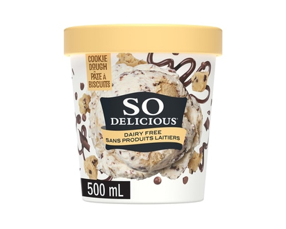 So Delicious Dairy Free Coconut-Based Frozen Dessert, Cookie Dough - 500.0 ML