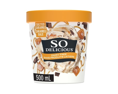 So Delicious Sans produits laitiers dessert glacé a la noix de cajou bouchées au caramel salé - 500.0 ML
