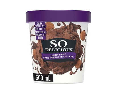 So Delicious Dairy Free Cashew-Based Frozen Dessert, Dark Chocolate Truffle - 500.0 ML