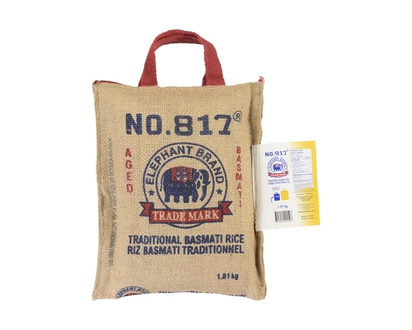 817 Elephant Basmati Rice - 1.81 KG