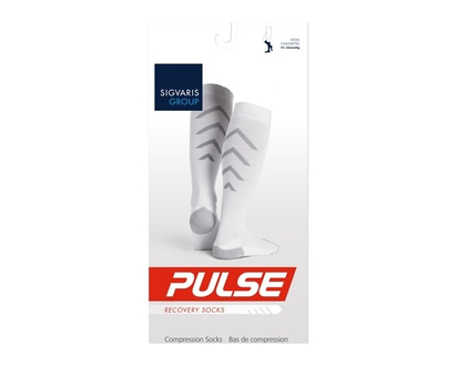 Sigvaris PULSE, Unisex, White, Small - 1 EA