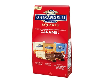 Ghirardelli Caramel Assorted Chocolate Squares Bag - 153.0 G
