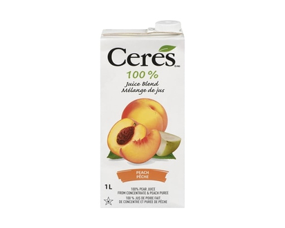Ceres Kosher Peach Juice - 1.0 L