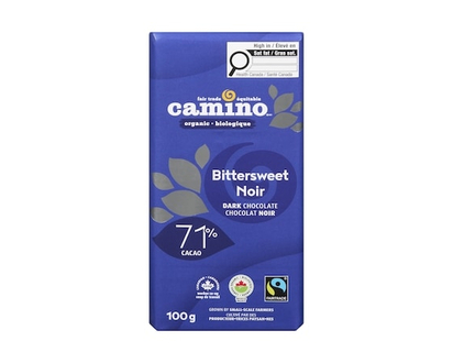 Camino Organic Bittersweet Chocolate Bar - 100.0 G