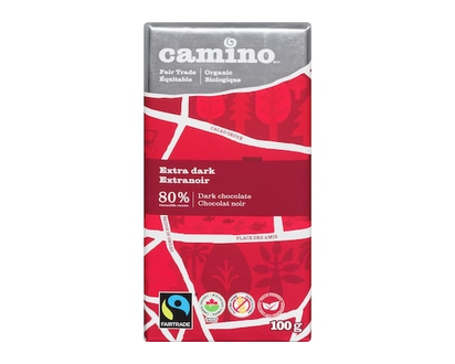 Camino Organic Dark Chocolate Bar, Panama Extra Dark 80% - 100.0 G