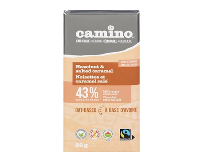 Camino Milk-Style Chocolate Hazelnut & Salted Caramel 43 % Cacao - 80.0 G