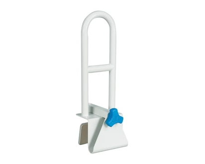 Aquasense Barre d’appui de sécurité de baignoire avec structure en acier, Blanc - 1 EA