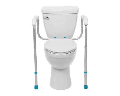 Aquasense Rails de sécurité pour toilettes réglables, au sol - 1 EA
