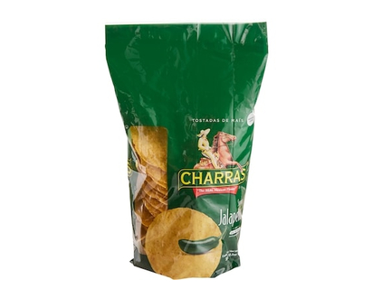 Charras Corn Tostadas Jalapeà±o Flavor With Sea Salt - 350.0 G